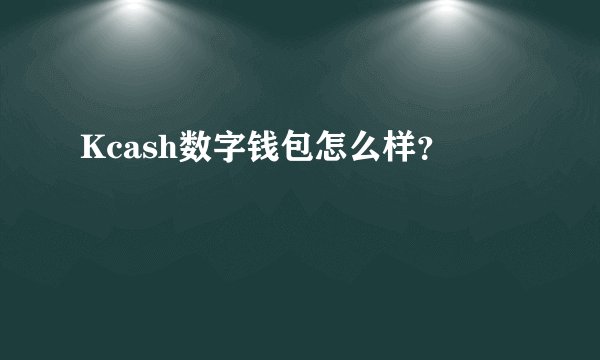 Kcash数字钱包怎么样？