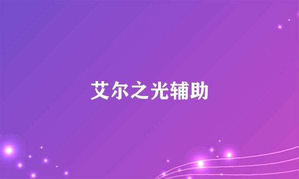 艾尔之光辅助