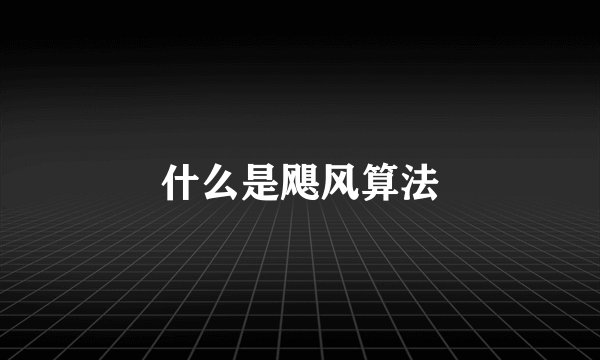 什么是飓风算法