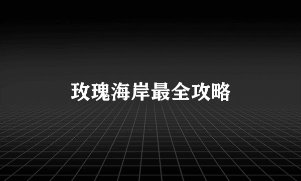 玫瑰海岸最全攻略