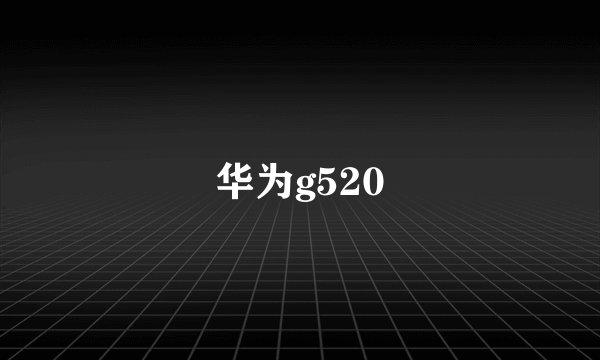 华为g520