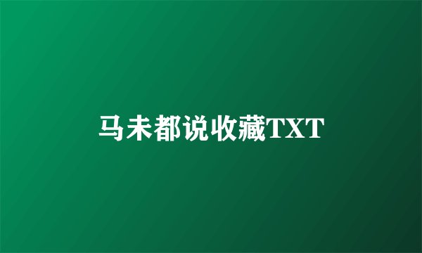 马未都说收藏TXT