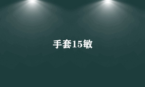 手套15敏