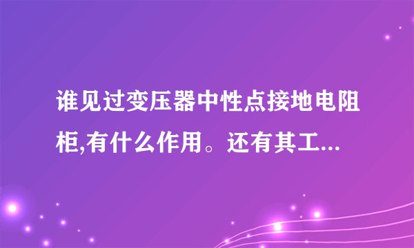 谁见过变压器中性点接地电阻柜,有什么作用。还有其工作原理?