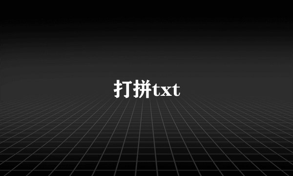 打拼txt