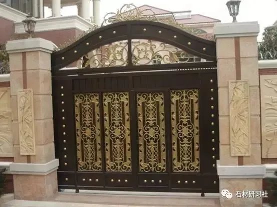 别墅围墙大门石柱设计案例大全