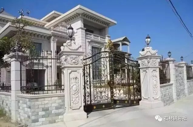别墅围墙大门石柱设计案例大全