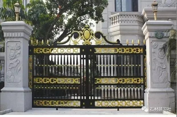 别墅围墙大门石柱设计案例大全