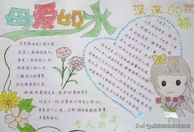 关于母亲节的手抄报内容？