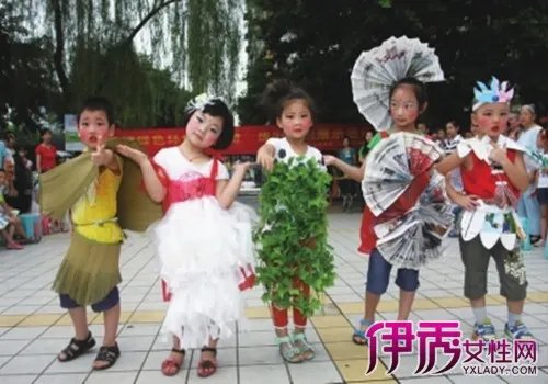 盘点儿童废物利用服装秀图片