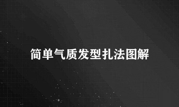 简单气质发型扎法图解