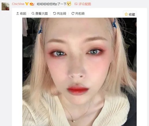 雪莉晒雀斑妆自拍:扮相丑暴这就是有颜任性