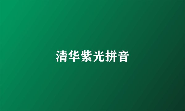 清华紫光拼音