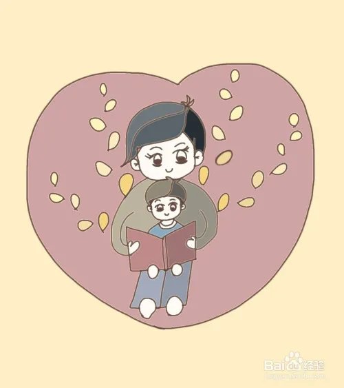 父亲节,怎么画一幅父亲与孩子的简笔画?