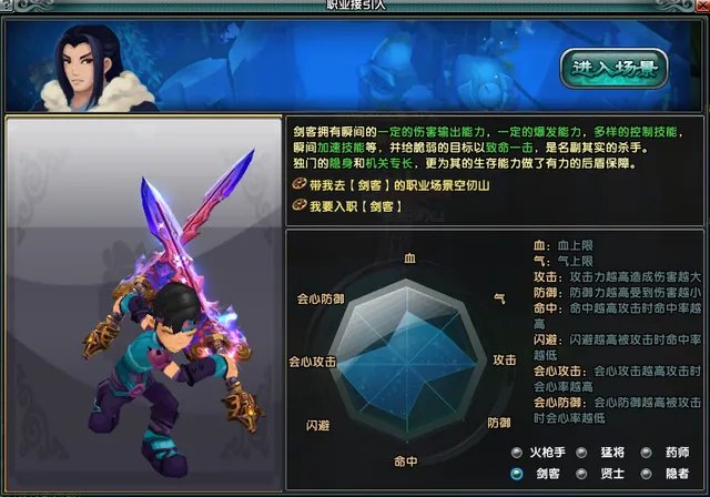 新手知识:鹿鼎记职业定位和职业经验