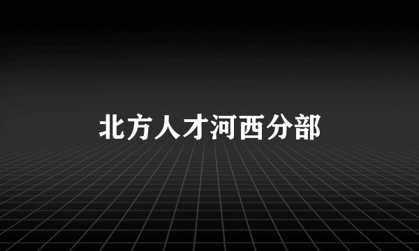 北方人才河西分部