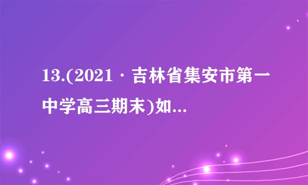 13.(2021·吉林省集安市第一中学高三期末)如图表示温度和酶的关系，此曲线不能说明的是(　D　)A．在B之前酶的活性与温度成正相关；之后成反相关B．当温度达到B时酶的活性最高C．A点时，酶的活性很低，但随着温度的升高，酶的活性可以上升D．C点时，酶的活性也很低，当温度降低时，酶的活性可以恢复上升