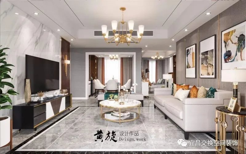 【宜昌交换空间装饰】中核半岛城邦丨137㎡现代轻奢,让精致来的刚刚好