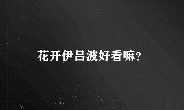 花开伊吕波好看嘛？