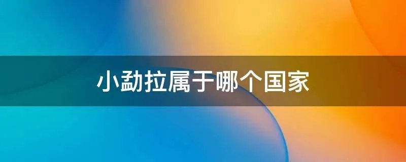 小勐拉属于哪个国家