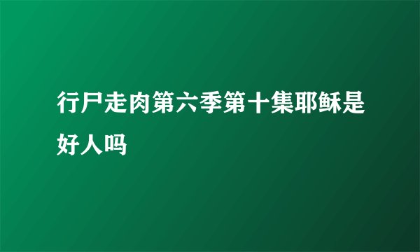 行尸走肉第六季第十集耶稣是好人吗