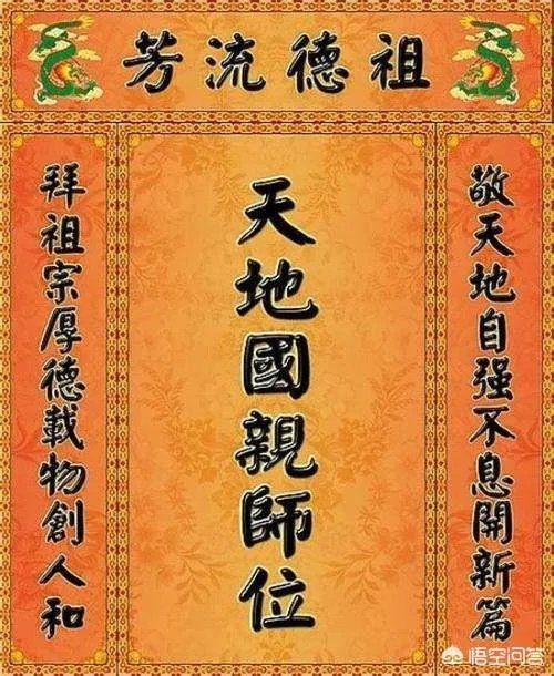 天地国亲师位代表什么意思?