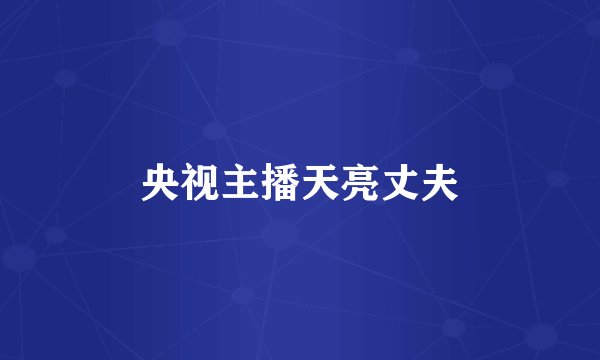 央视主播天亮丈夫