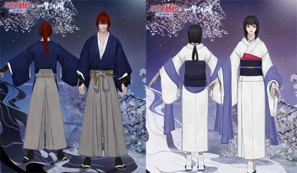一梦江湖浪客剑心联动服装展示 浪客剑心联动时装图片一览