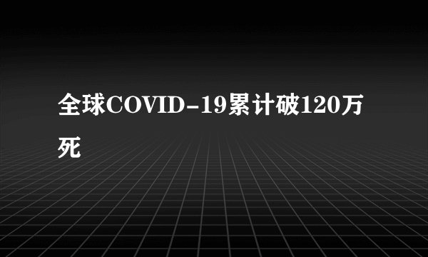全球COVID-19累计破120万死