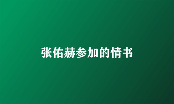 张佑赫参加的情书
